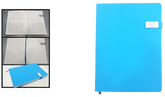 AMS-RM-8504 - LIGHT BLUE - A4 size - Soft touch Notebooks - Al Masam Stationery LLC